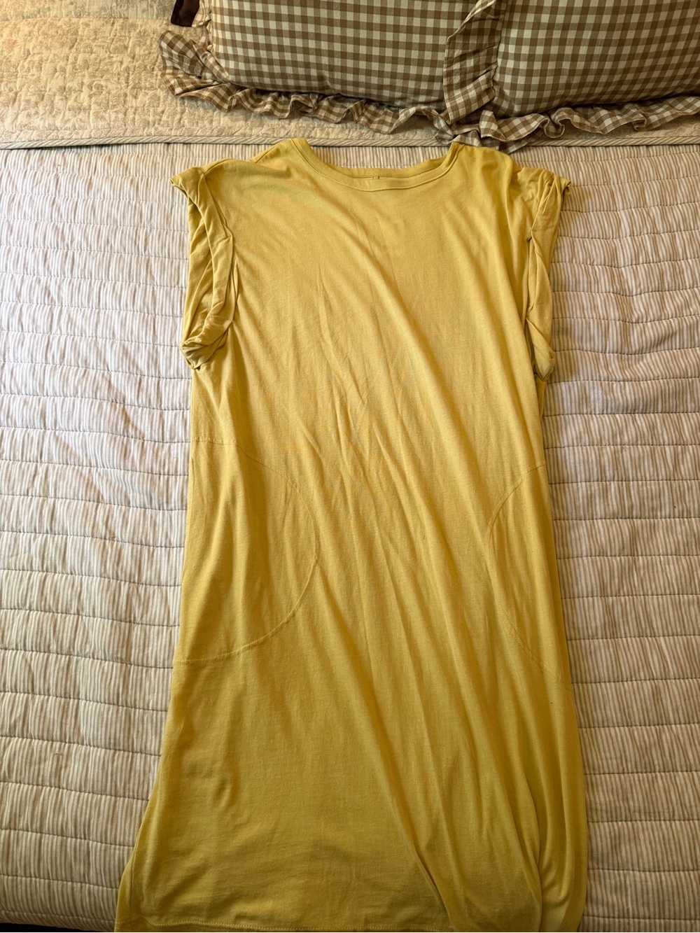 Free People NWT  Yellow Sleeveless Tunic Dress